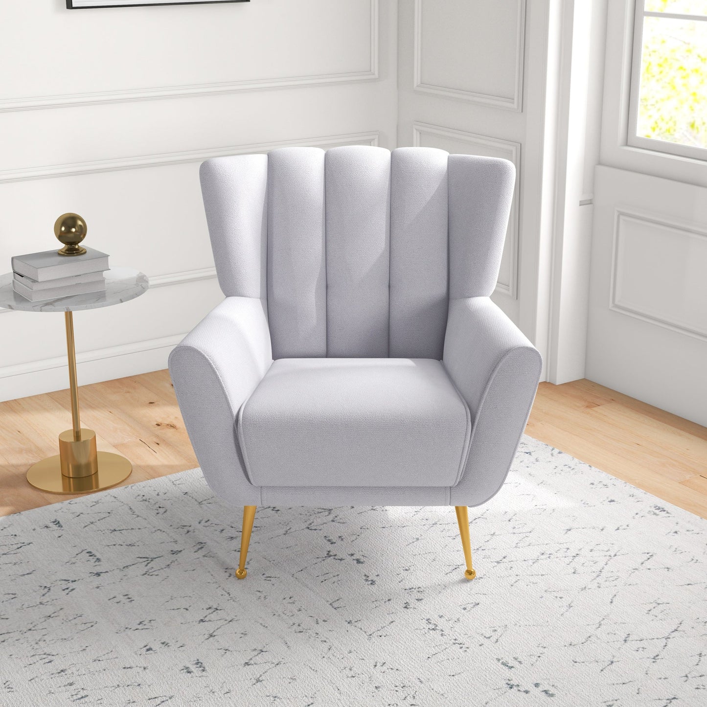 Gianna Tufted French Boucle Armchair