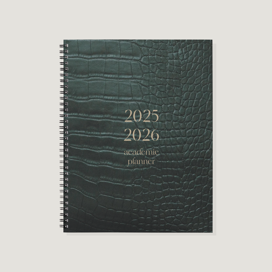 Academic Year Planner Emerald Crocodile