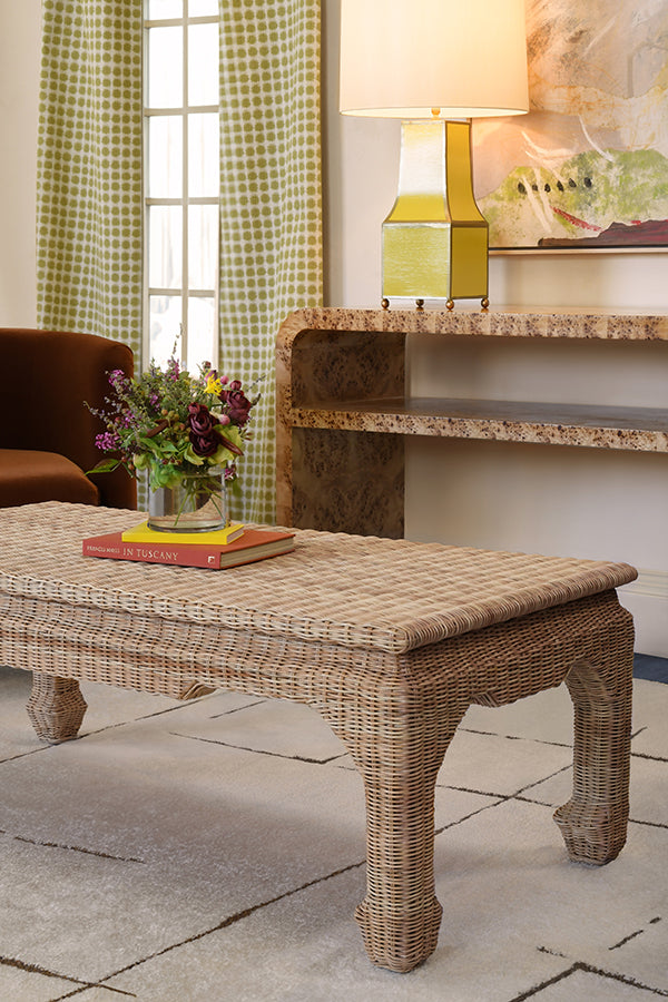 Marshall Console Table in Burl Wood