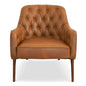 Joshua Tufted Leather Lounge Chair