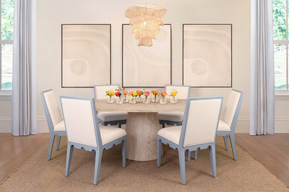 Jefferson Oval Dining Table in Light Cerused Oak