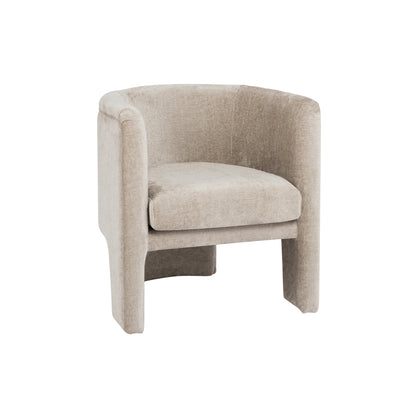 Lansky Barrel Chair in Taupe Velvet