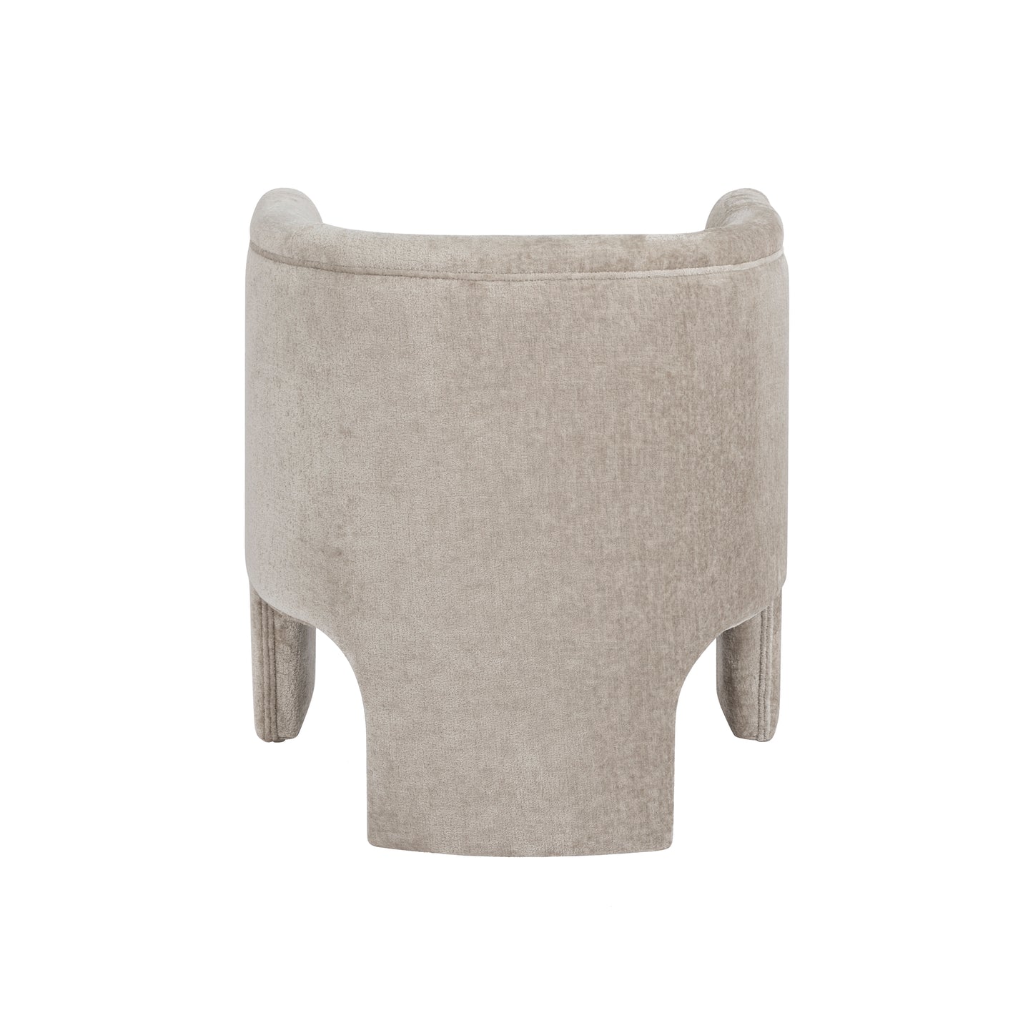 Lansky Barrel Chair in Taupe Velvet