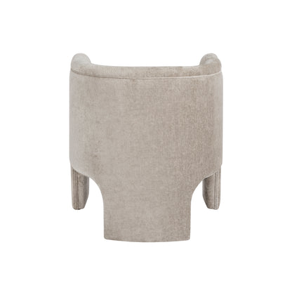 Lansky Barrel Chair in Taupe Velvet