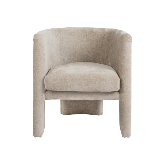 Lansky Barrel Chair in Taupe Velvet