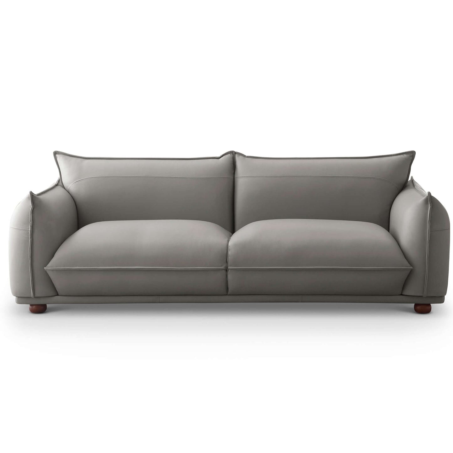 Emma Mid Century Modern Luxury Leather Sofa