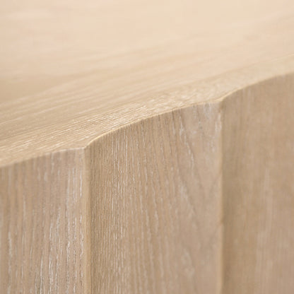 Odette Four-Door Cabinet in Light Cerused Oak