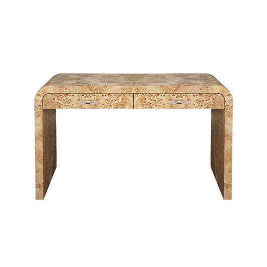 Petra Desk in Burl Wood