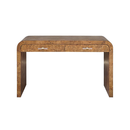 Petra Desk in Dark Burl Wood