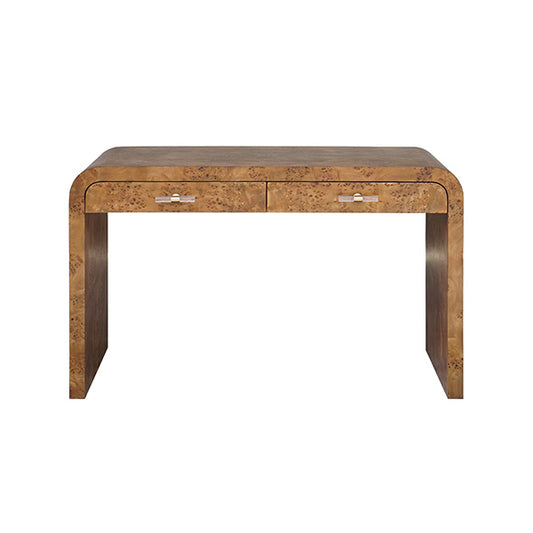Petra Desk in Dark Burl Wood