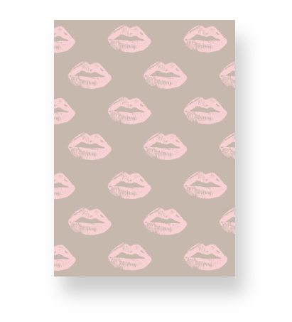 Pillow Talk-Inspired Lips on Oat Notebook