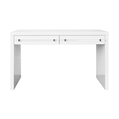 Ralph Desk in Glossy White Lacquer
