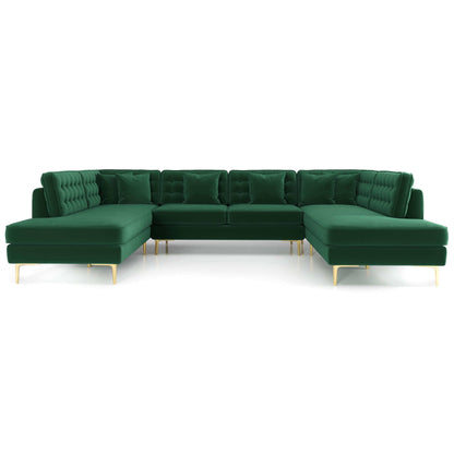 Brooke Velvet U Shape Sectional