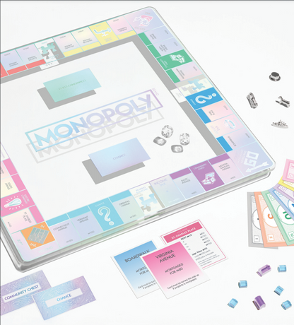 Aura Glass Collection - Scrabble and Monopoly