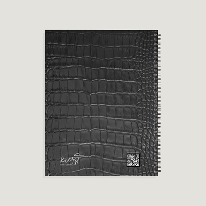 Academic Year Planner Signature Black Crocodile