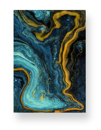 Gold & Teal Marble Notebook | Cosmic Energy Meets Everyday Notes