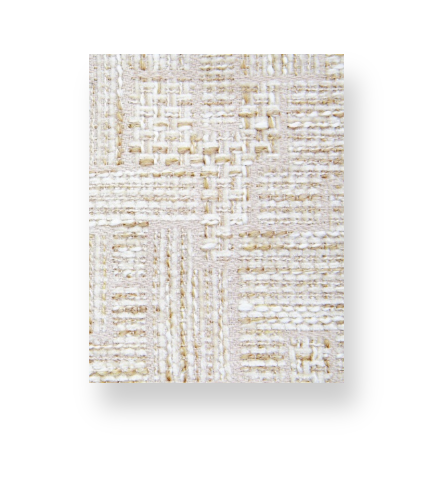 Cream + Gold Tweed Print Notebook