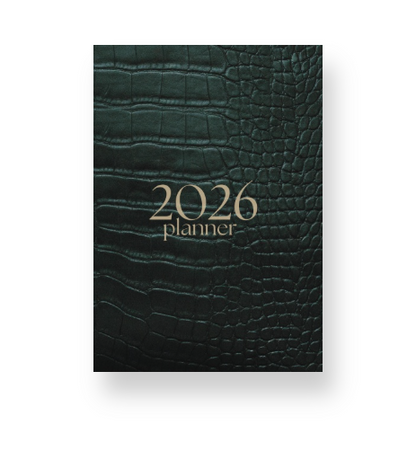 2026 Lifestyle Planner Emerald Crocodile