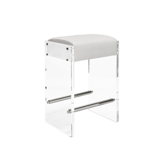 Indy Counter Stool in Acrylic & NIckel
