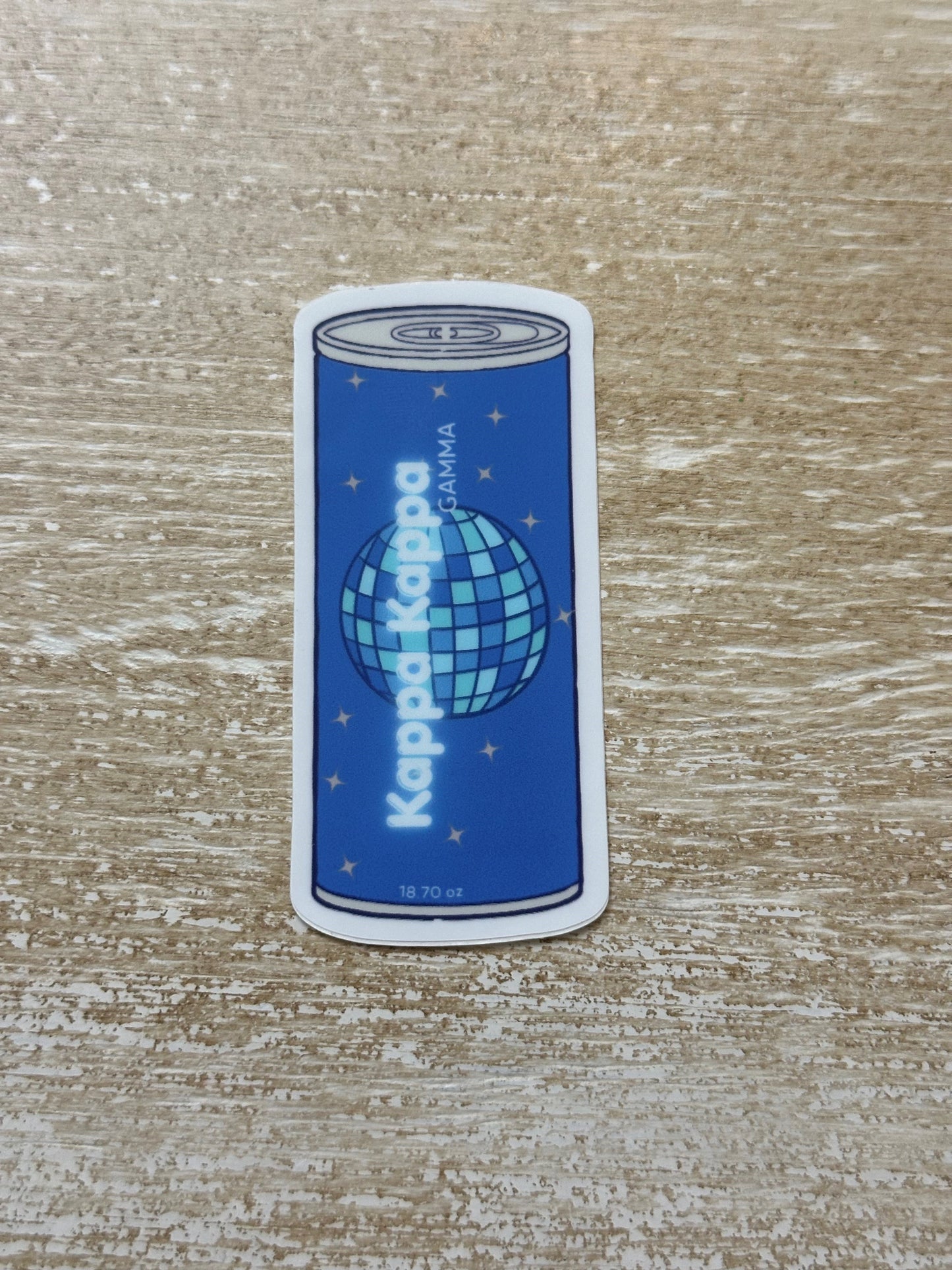 Kappa Kappa Gamma Energy Drink Sticker