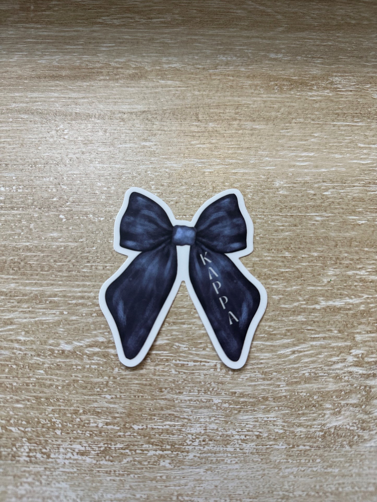 Navy Blue Bow Kappa Kappa Gamma Sticker