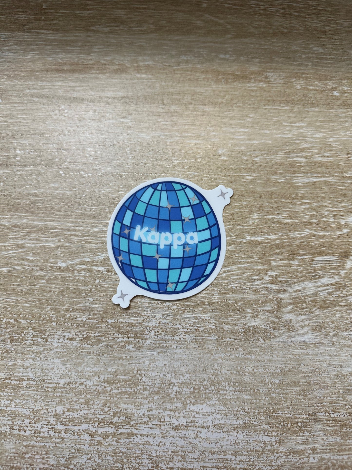 Kappa Kappa Gamma Disco Ball Sticker