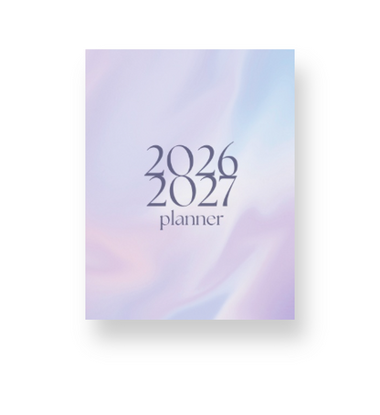 2026 - 2027 Lilac Marble Mid Year Lifestyle Planner