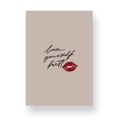 Love Yourself First Notebook (Oat) | A Reminder Worth Writing Down