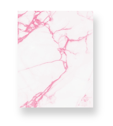 Pink + White Marble Notebook