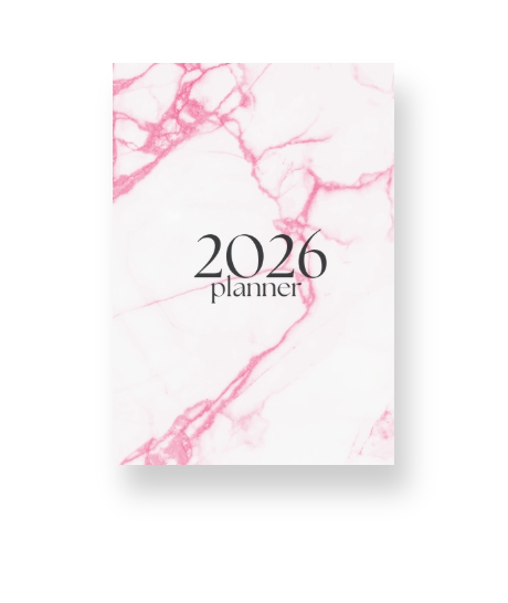 2026 Lifestyle Planner - Pink Marble
