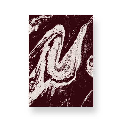 Cream Marble on Signature Velvet Noir Notebook
