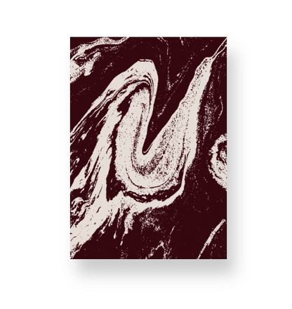 Cream Marble on Signature Velvet Noir Notebook