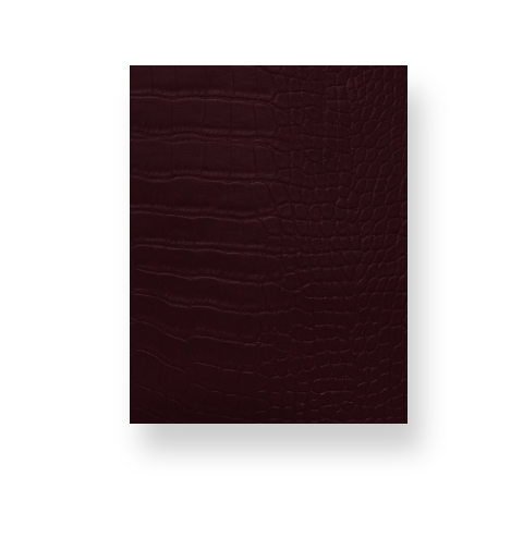 Signature Velvet Noir Crocodile Print Notebook