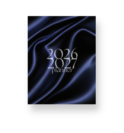 2026 - 2027 Navy Silk Mid Year Lifestyle Planner