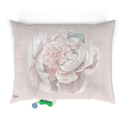 Watercolor Peony Pet Bed