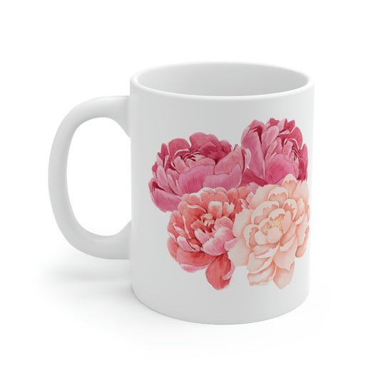 Peonies Boutique Mug 11oz