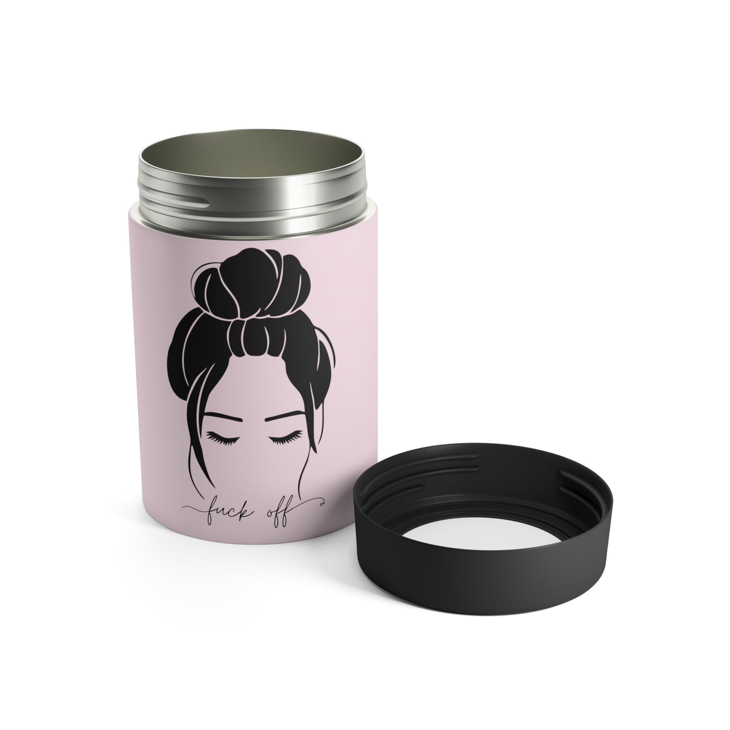 Pink F Off Can Holder