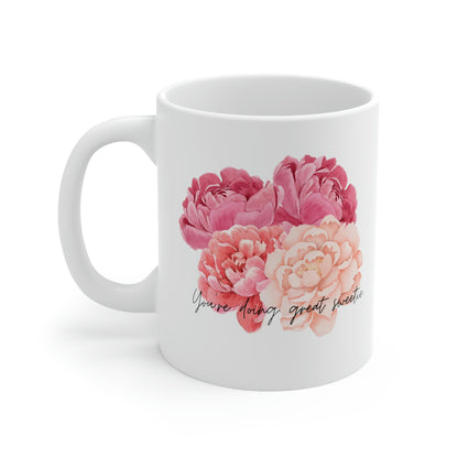 Peonies Sweetie Mug 11oz