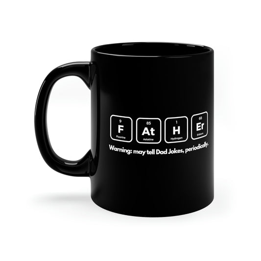 Dad Jokes 11oz Black Mug