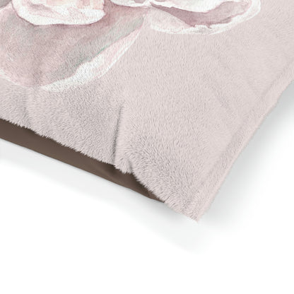 Watercolor Peony Pet Bed