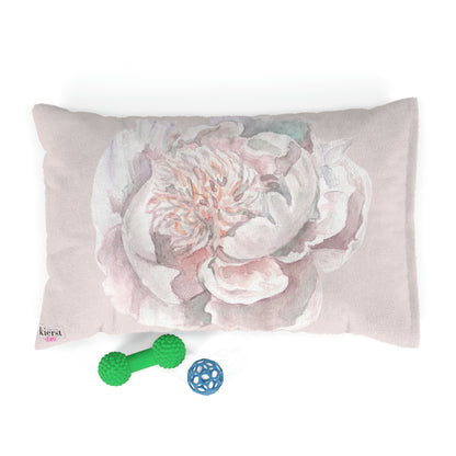 Watercolor Peony Pet Bed