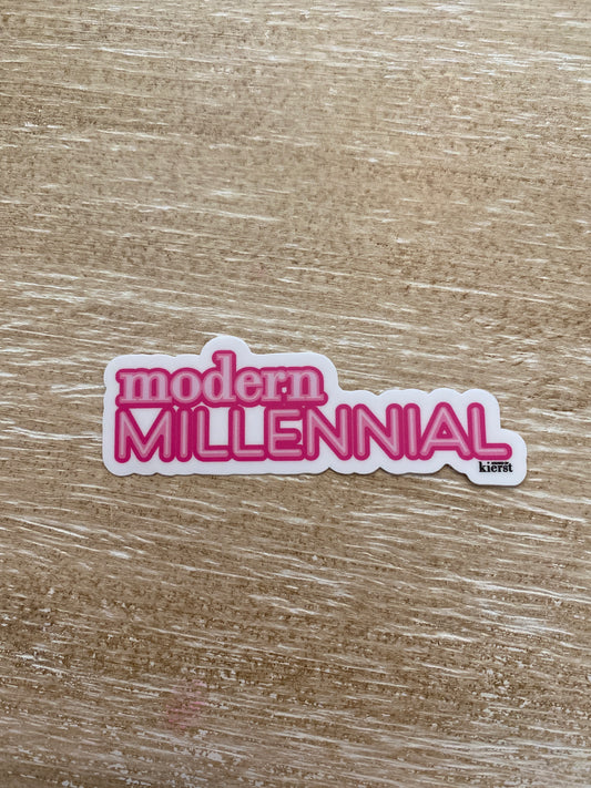 Modern Millennial Sticker - createdbykierst