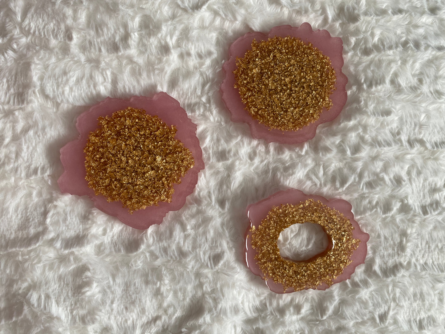 Small Geode Coasters - createdbykierst