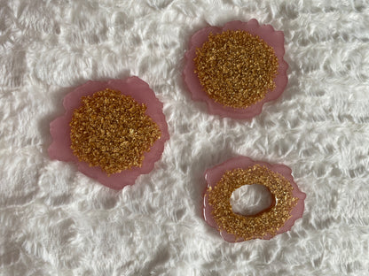 Small Geode Coasters - createdbykierst