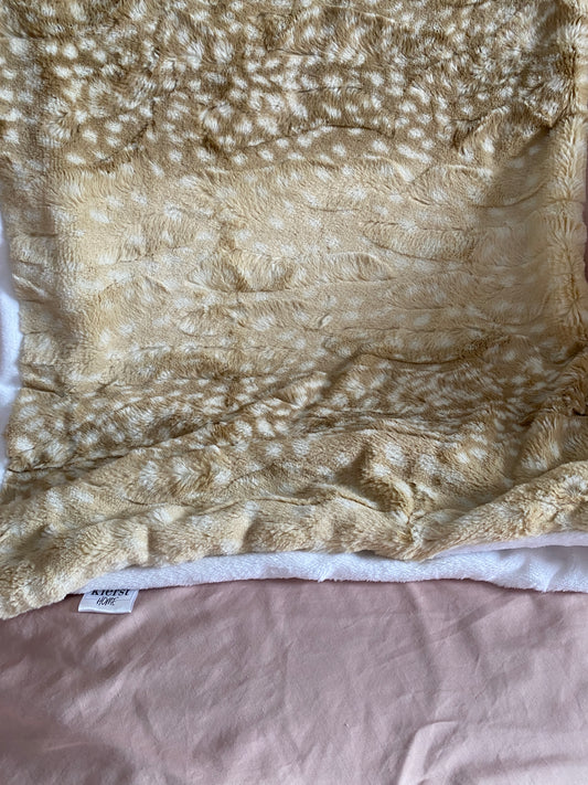 Fawn Faux Fur Throw Blanket - createdbykierst