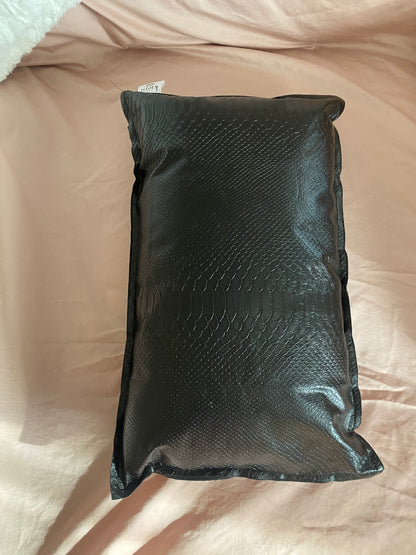 Anaconda Faux Leather Pillow - createdbykierst