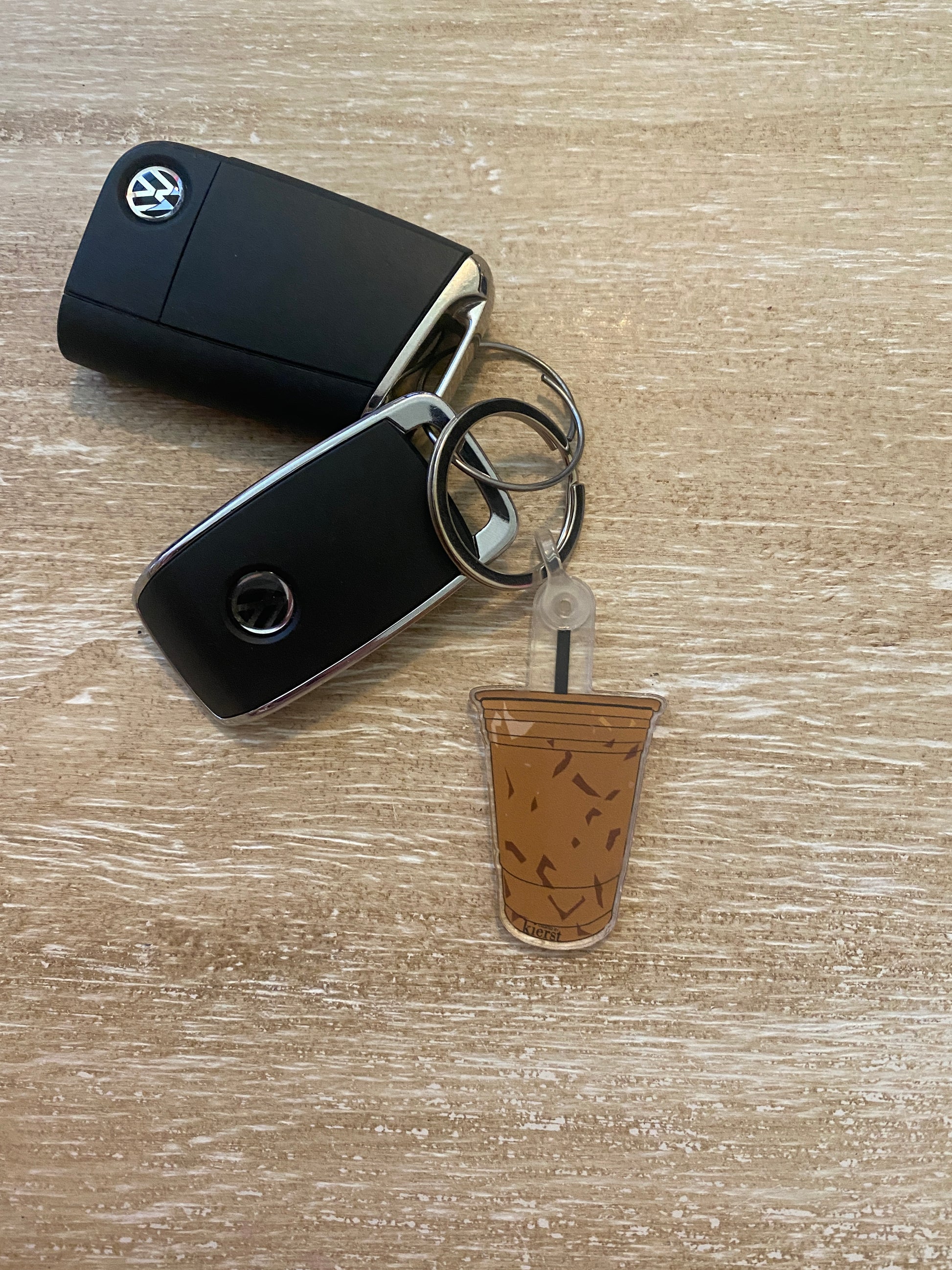 Iced Coffee Keychain - createdbykierst