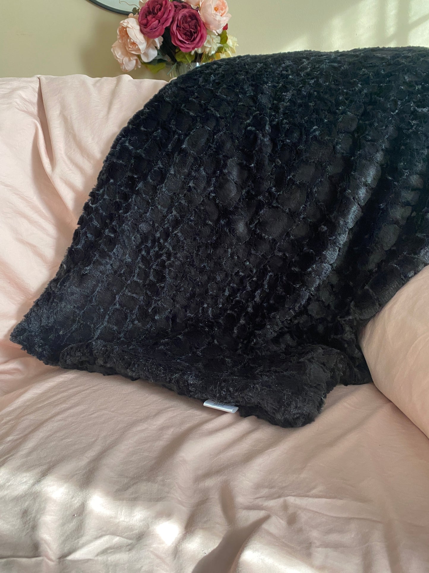 Crocodile Faux Fur Throw Blanket - createdbykierst