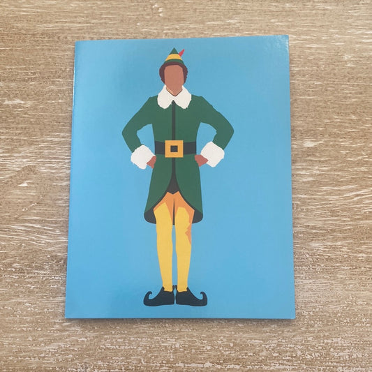 Elf Buddy Christmas Card - createdbykierst