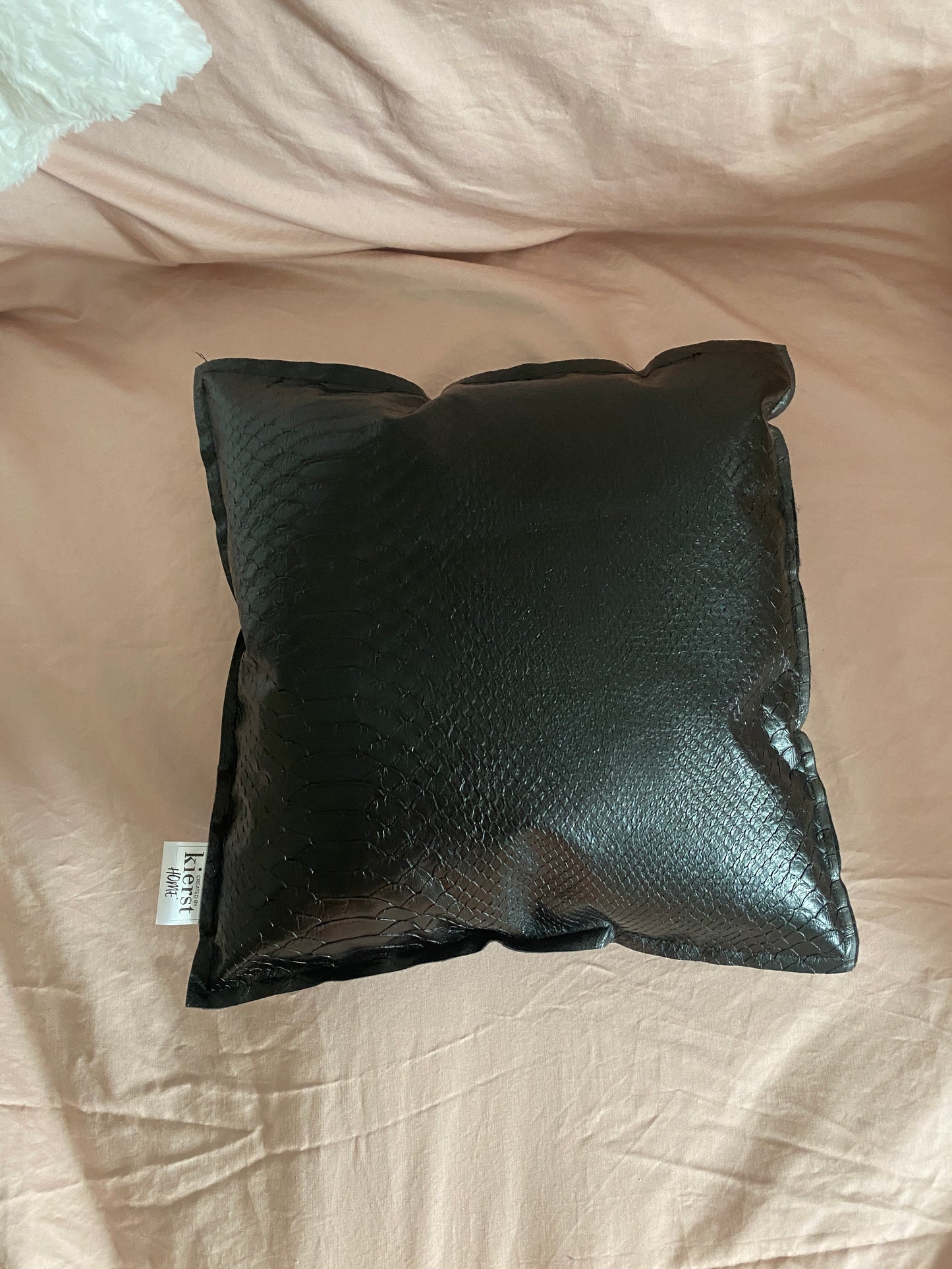 Anaconda Faux Leather Pillow - createdbykierst